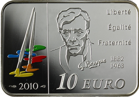 Frankreich 10 Euro 2010 PP Georges Braque I