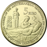 Malta 5 Euro  2014 bfr. 100. Jahrestag Beginn I. Weltkrieg