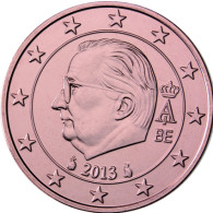 Euro Muenzen Belgien 2 Cent 2013 Koenig Albert II