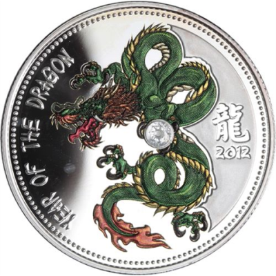 Kamerun-1000 Francs-2012-AGpp-Drache-Farbe-RS