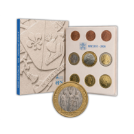 Vatikan-8,88-Euro-2026-Kms-Stgl-Papst-Leo-mit-5-Euro-Assisi