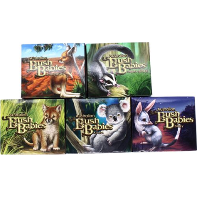 Australien-5x50Cent-2010-2011-AGpp-BushBabies-Farbe-Set