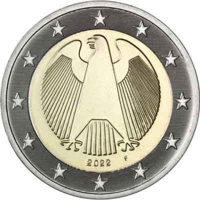 Deutschland-2Euro-2022-bfrcu-Kursmünze-F