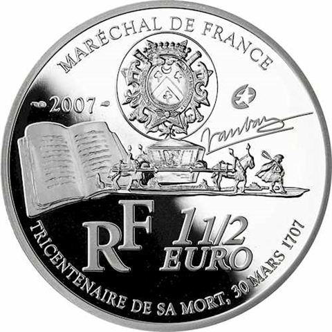 Frankreich 1,5 Euro 2007 Vauban 1