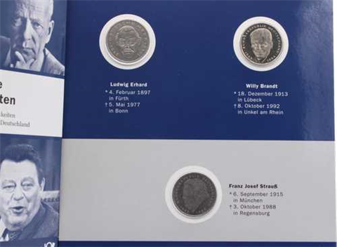 Deutschland-6x2Mark-6Briefmarken-Deutsche Demokratie-Folder