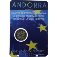 Andorra-2euro-2022-Stgl-Währungsvereinbarung EU-Coincard-RS