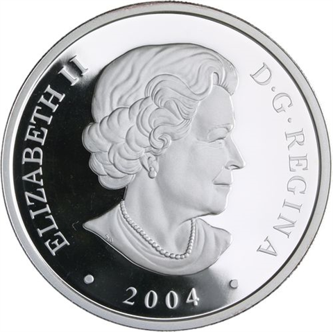 Kanada-20 Dollar-2004-AGpp-Aurora Borealis-Holo-Etui