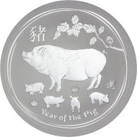 2 oz Silbermünze Jahr des Schweines 2019 aus Australien online bestellen Lunar Serie 