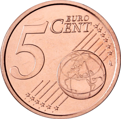 Deutschland 5 Cent 2002 bfr. Mzz.D Eichenzweig