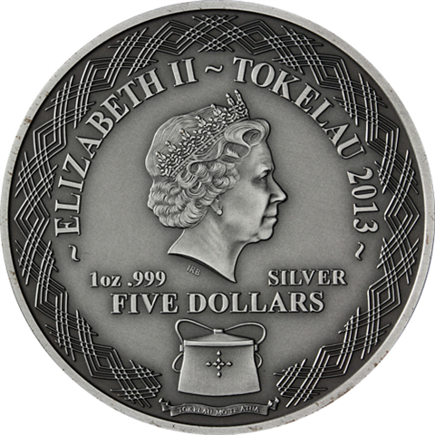 Tokelau-5Dollar-2013-1UnzeSilber-Schlange-RS