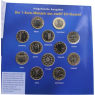 Mix-12x1 Euro+ Briefmarken-2003-Stgl-Kursmünzen-VS