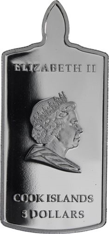 Cook Islands- 5 Dollar-2006-AGpp-schwarze Madonna Polen-RS