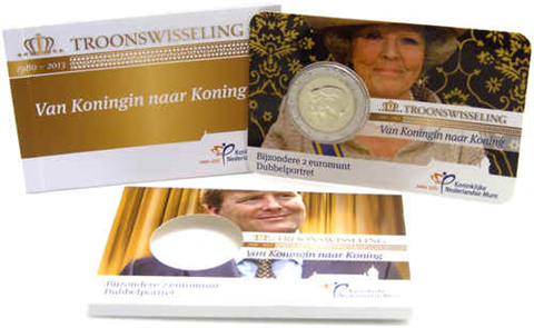 Niederlande-2-Euro-2013-Thronwechsel-Doppelportrait-CoinCard