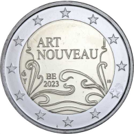 Belgien-2Euro-2023-ArtNouveau-RS-1