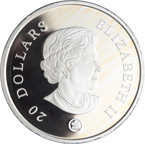 Kanada-20 Dollar-2008-AGpp-Amethyst Crystal Snowflake-RS