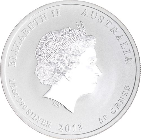 Australien-50 Cent-2013-AGstgl-Schlange-FD-Farbe-RS