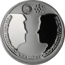 Niederlande-10 Euro-2002-AGpl-Royal Wedding-Huwelijksmunt-RS