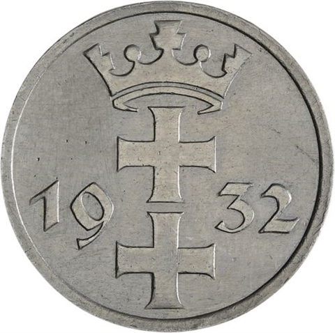 Danzig-1 Gulden-1932-Wappen-VS