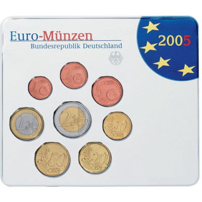 Deutschland KMS original Kursmünzensätze 2005 im Folder Stempelglanz bestellen Münzhändler