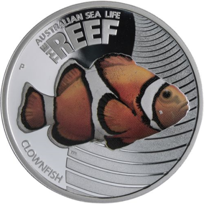 Australien-50 Cent-2010-AGpp-Clownfish-Farbe-RS
