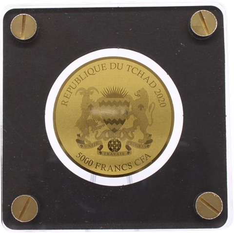 Tschad-6x5000 Francs-2020-AU-Planet Erde-Etui