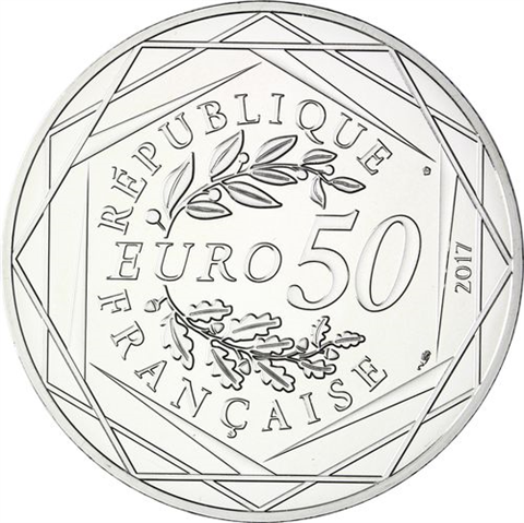Frankreich 50 Euro 2017 Stgl. Jean Paul Gaultier in Farbe 1
