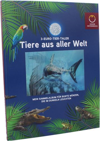 Österreich-12x3 Euro-2016-2019-Tiertaler-Buch