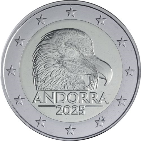 Andorra-2 Euro-2025-Stgl-Bartgeier-Coincard-RS