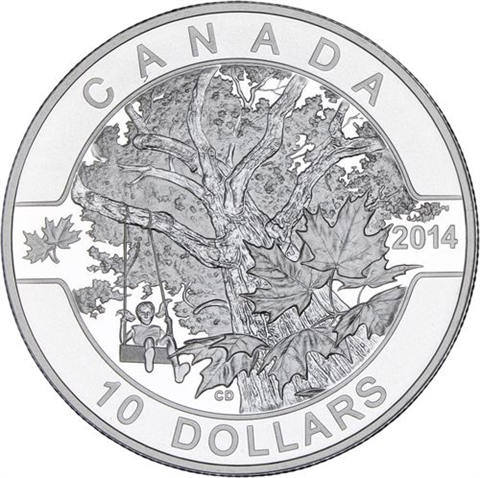 Kanada-10x10Dollar-2014-AG-Etui
