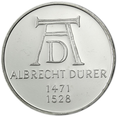 Gedenkmünze Deutschland 5 DM Silber 1971 Stgl. Albrecht Dürer 