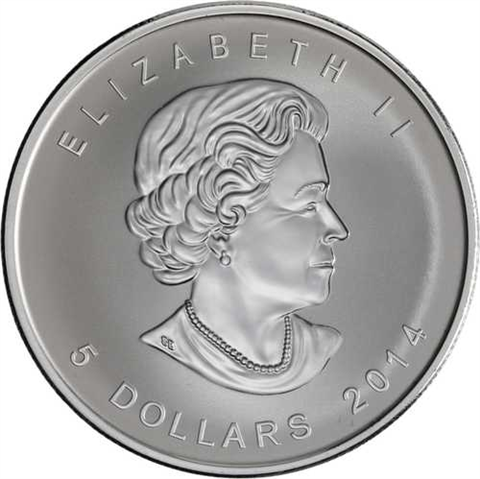 Kanada-5Dollar-2014-AGstgl-Maple Leaf Privy Mark-Etui