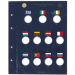 Leuchtturm 2-Euro-Münzblätter VISTA Erasmus Programm