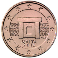 Malta 5 Cent 2015 bfr. Tempelanlage von Mnajdra