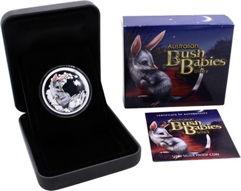 Australien-5x50Cent-2010-2011-AGpp-BushBabies-Farbe-Set