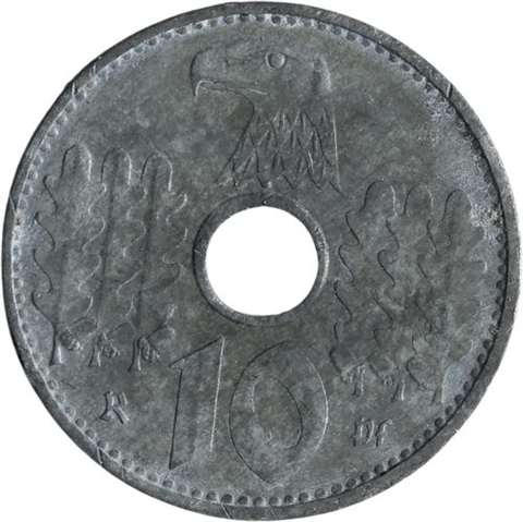 Deutschland- 10 Reichspfennig-1940-Kurs-RS