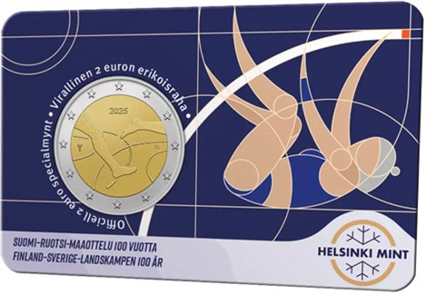 Finnland-2Euro-2025-Stgl-Coincard-weiß-Leichtathletik-RS