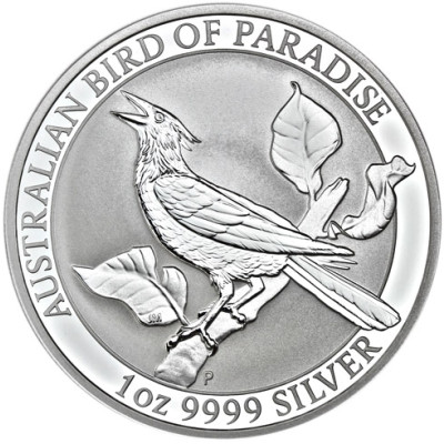 1 Oz Silbermünze Paradiesvogel Australien 2019 Manukode