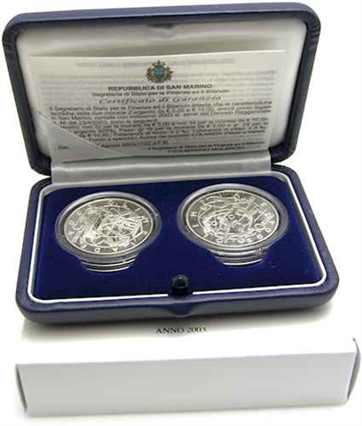 San Marino 5 & 10 Euro 2003-III