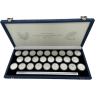 USA-26x1Dollar-1986bis2011-AGstgl-SilverEagle-Etui-offen