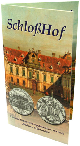 Österreich-10-Euro-2003-Silber-HGH-Schloss-Hof-Folder