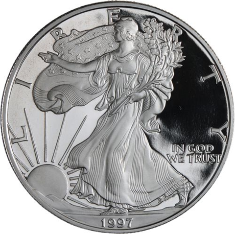 USA-1 Dollar-1997-AGpp-Silver Eagle-RS