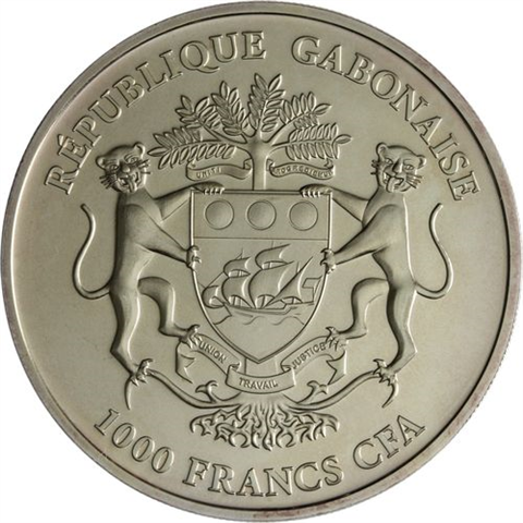 Gabun-4x1000Francs-2016-AG-Springbock-PrestigeSet2016-Etui
