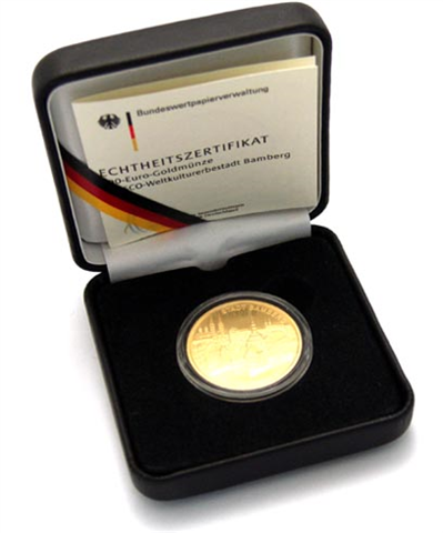 Deutschland-100Euro-2004-Au-GoldmünzeBamberg-Etui