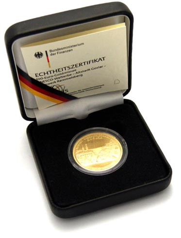 1/2 Oz Gold kaufen - Deutschland 100 Euro 2008 Goslar