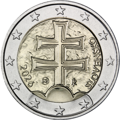 Slowakei-2Euro-2026-stgl-Doppelkreuz-RS