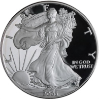 USA-1 Dollar-2003-AGpp-Silver Eagle-RS