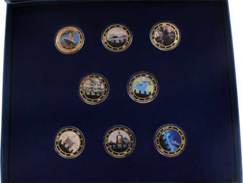 8xMedaille-2022-Vergoldet-Farbe-Titanic-Set RS