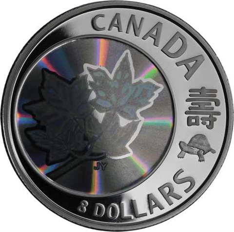Kanada-8Dollar-2007-AGpp-Maple of Long Life- Holo