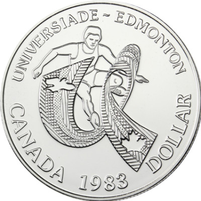 Kanada 1 Dollar 1983   Silber        Universiade