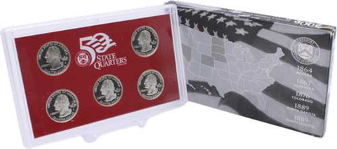 USA-5xQuarter Dollar-2006-AGpp-50 States Quarters-RS